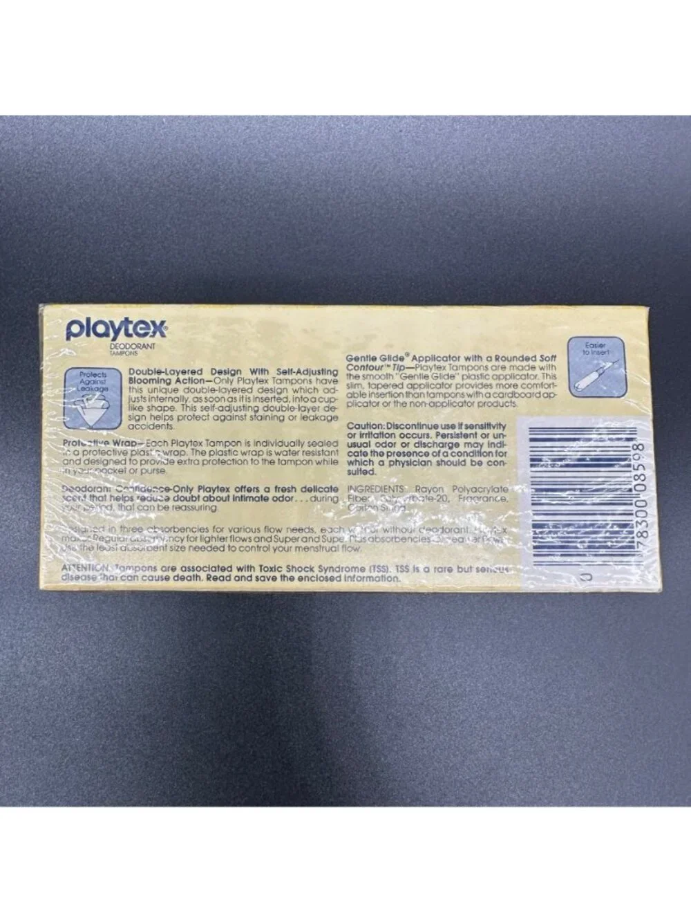 Vintage Playtex Tampons 1980s Trial Size Bathroom Vanity Decor TV Movie Prop